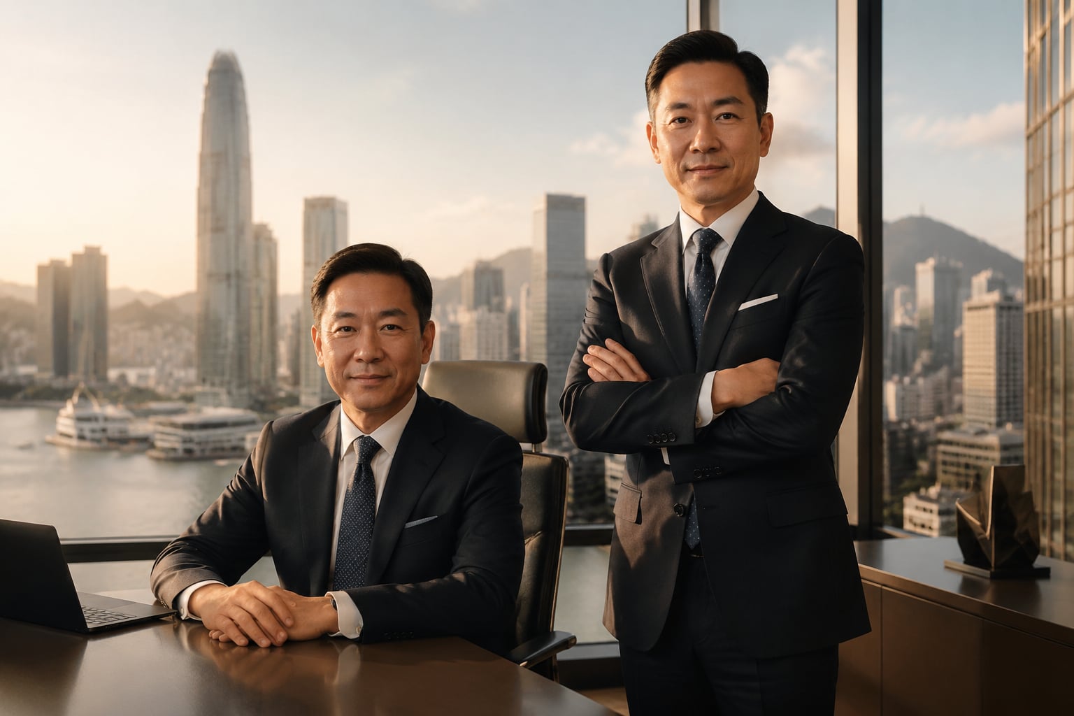 深圳南山前海金融企业高管形象照，专业商务摄影案例