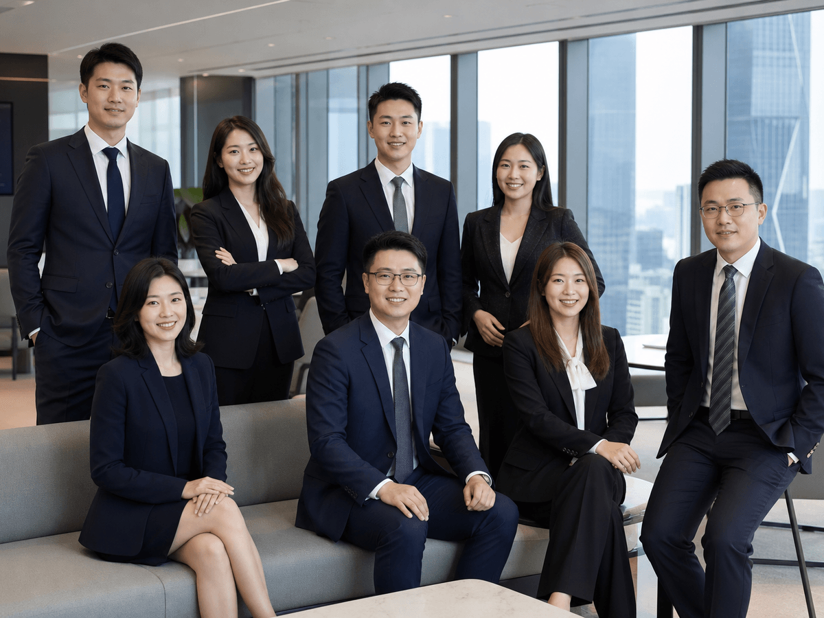 保险公司团队照着装站位拍摄全攻略
