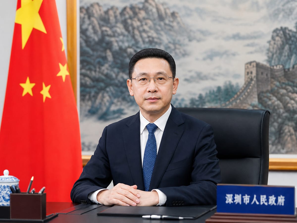 深圳政企单位形象照拍摄标准场景,统一背景与着装的团队拍摄现场