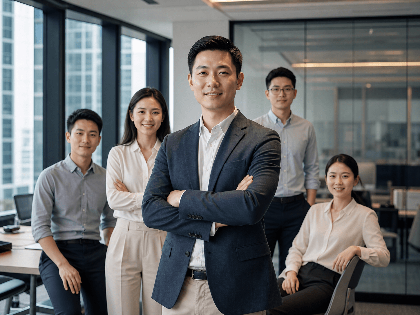 深圳科技企业摄影需求示意：科技公司创始人或CEO个人商务形象照，适用于官网、融资路演、媒体采访、LinkedIn头像、招聘页面和企业品牌介绍，沐王府可提供高管形象照、管理层团队照、办公环境照和产品演示拍摄。